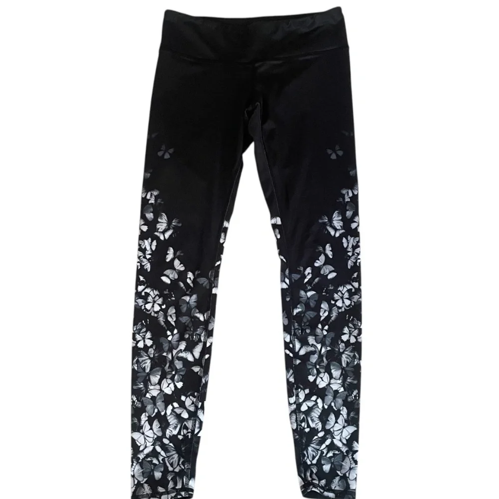 Alo Yoga Black and White  Butterfly Leggings Women’s Size S